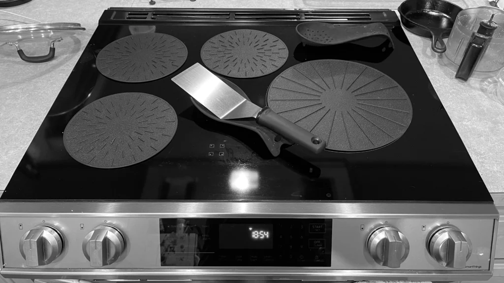 Induction Stovetop With Protective Mats